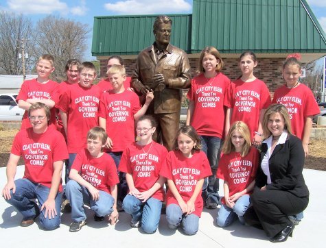 Governor Bert T. Combs Statue in Stanton, KY